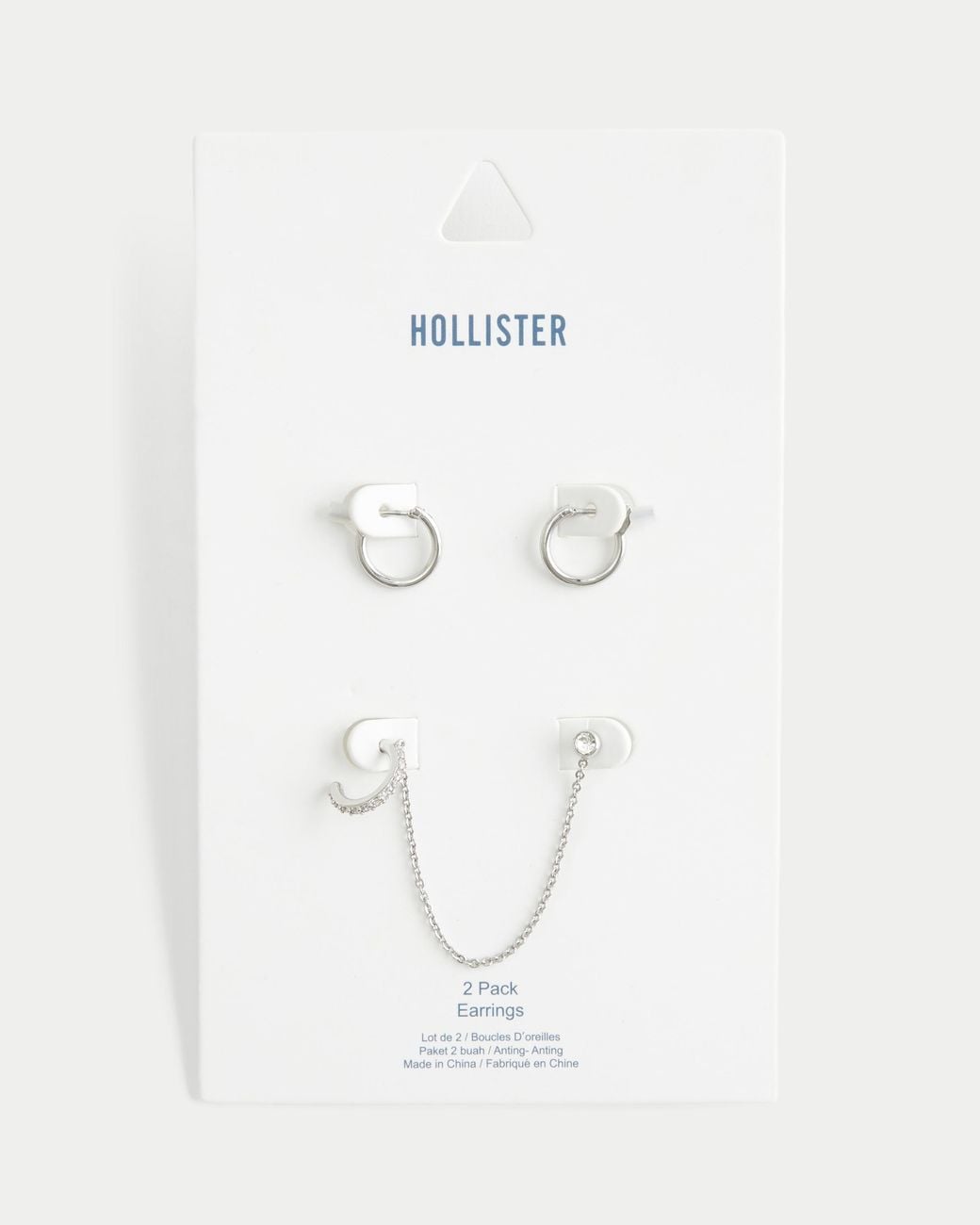 Hollister Natural Hoop & Cuff Earring 2-pack