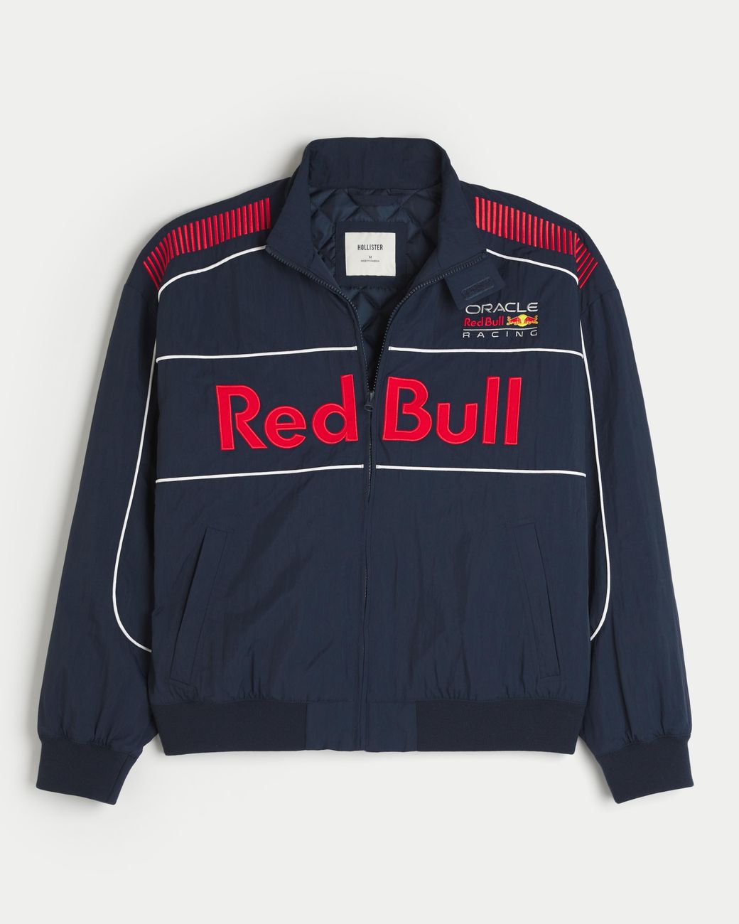 Hollister Oracle Red Bull Racing Graphic Track Jacket in Blue for