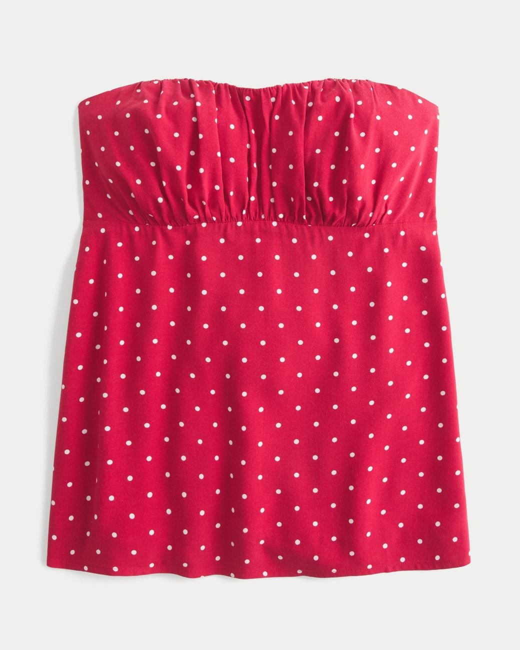 Hollister Red Easy Strapless Babydoll Top