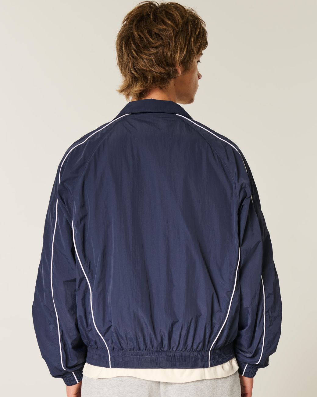 Hollister Blue Zip-up Windbreaker Jacket for men