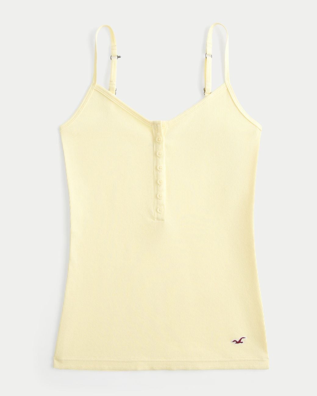 Hollister Yellow Henley Cami