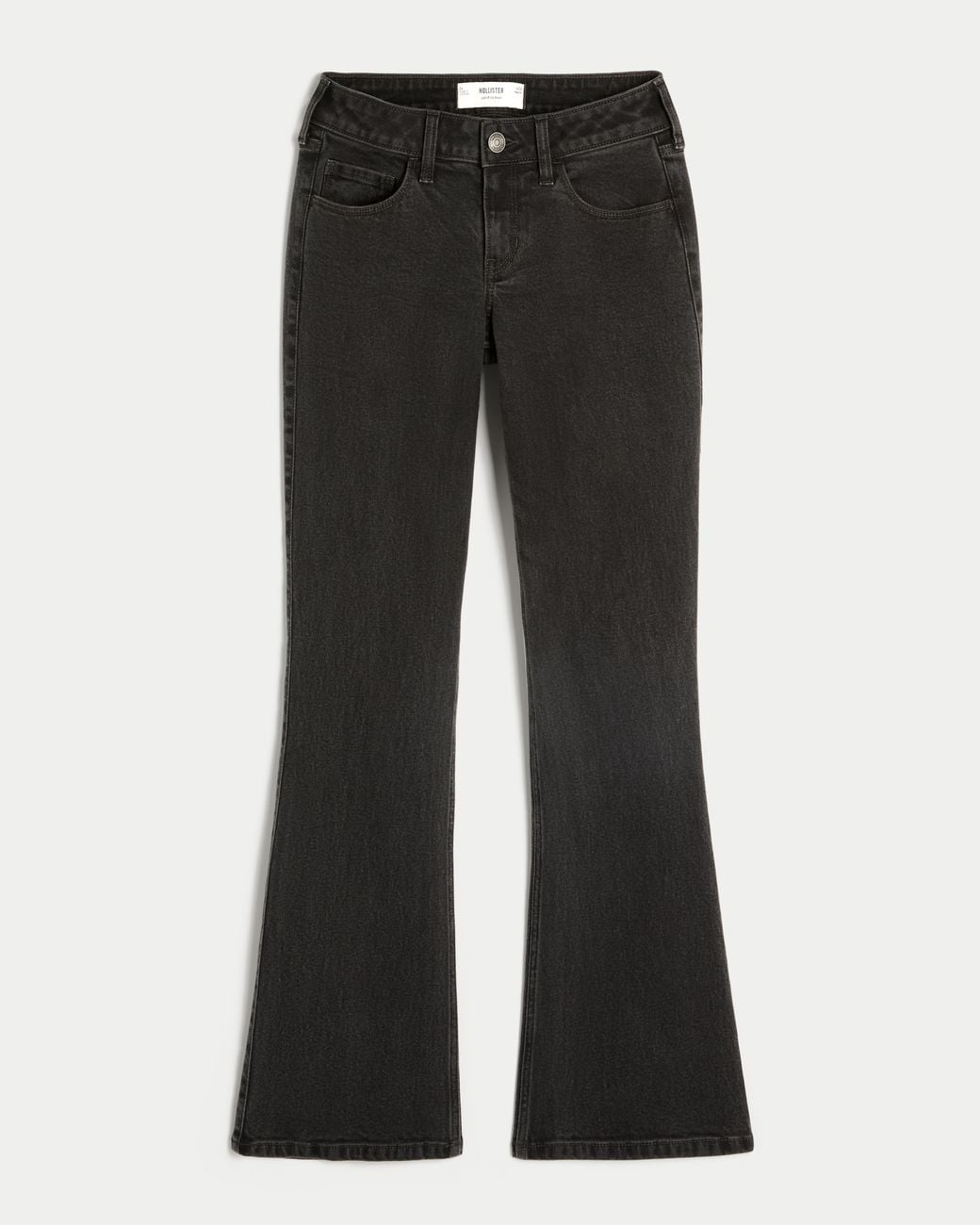 Hollister Low-rise Washed Black Bootcut Jeans