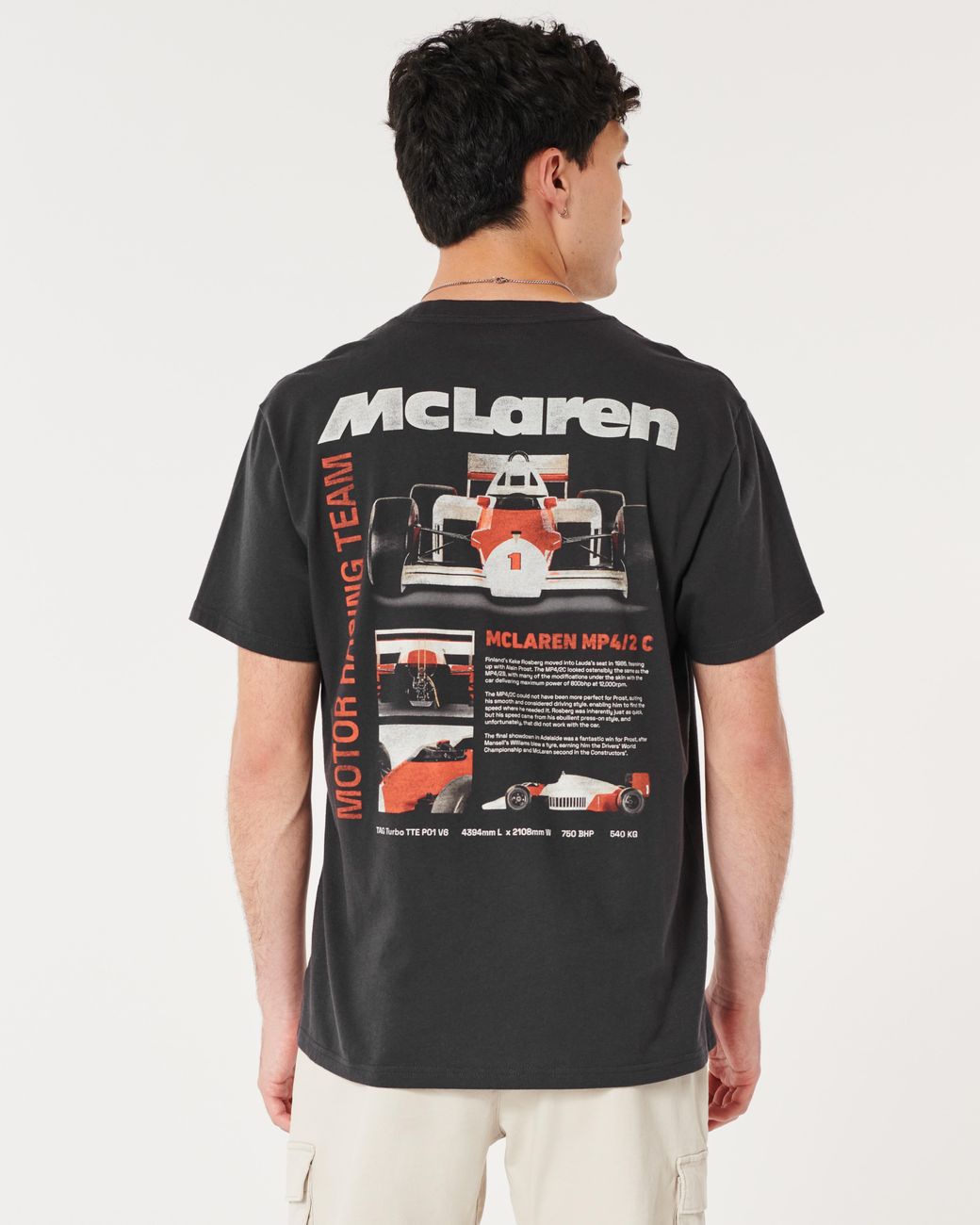 Hollister Relaxed Mclaren Graphic Tee in Black for Men Lyst UK