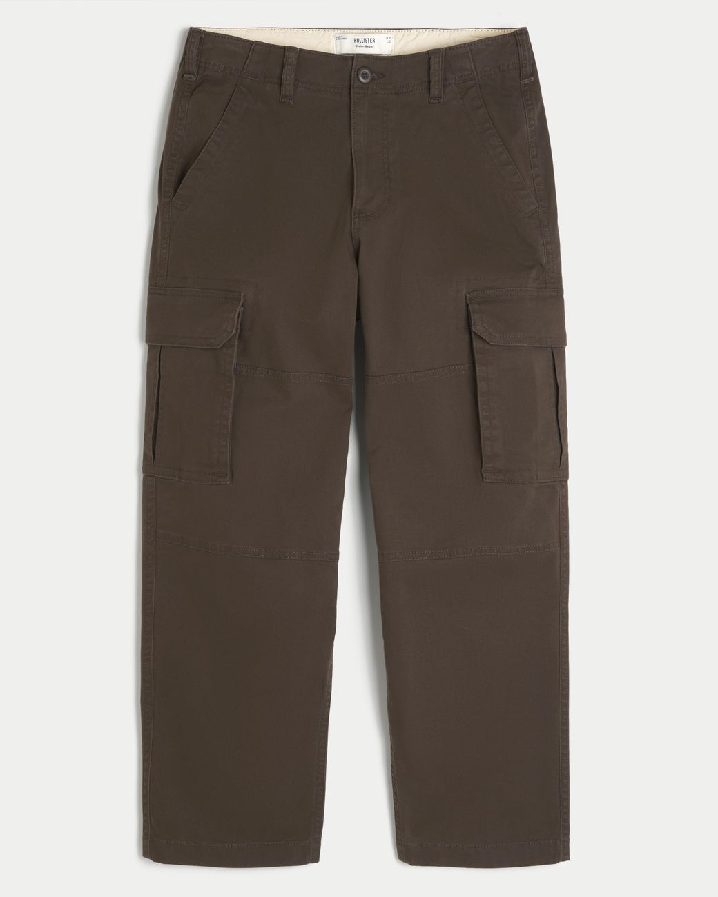 Hollister Gray Skater Baggy Cargo Pants for men