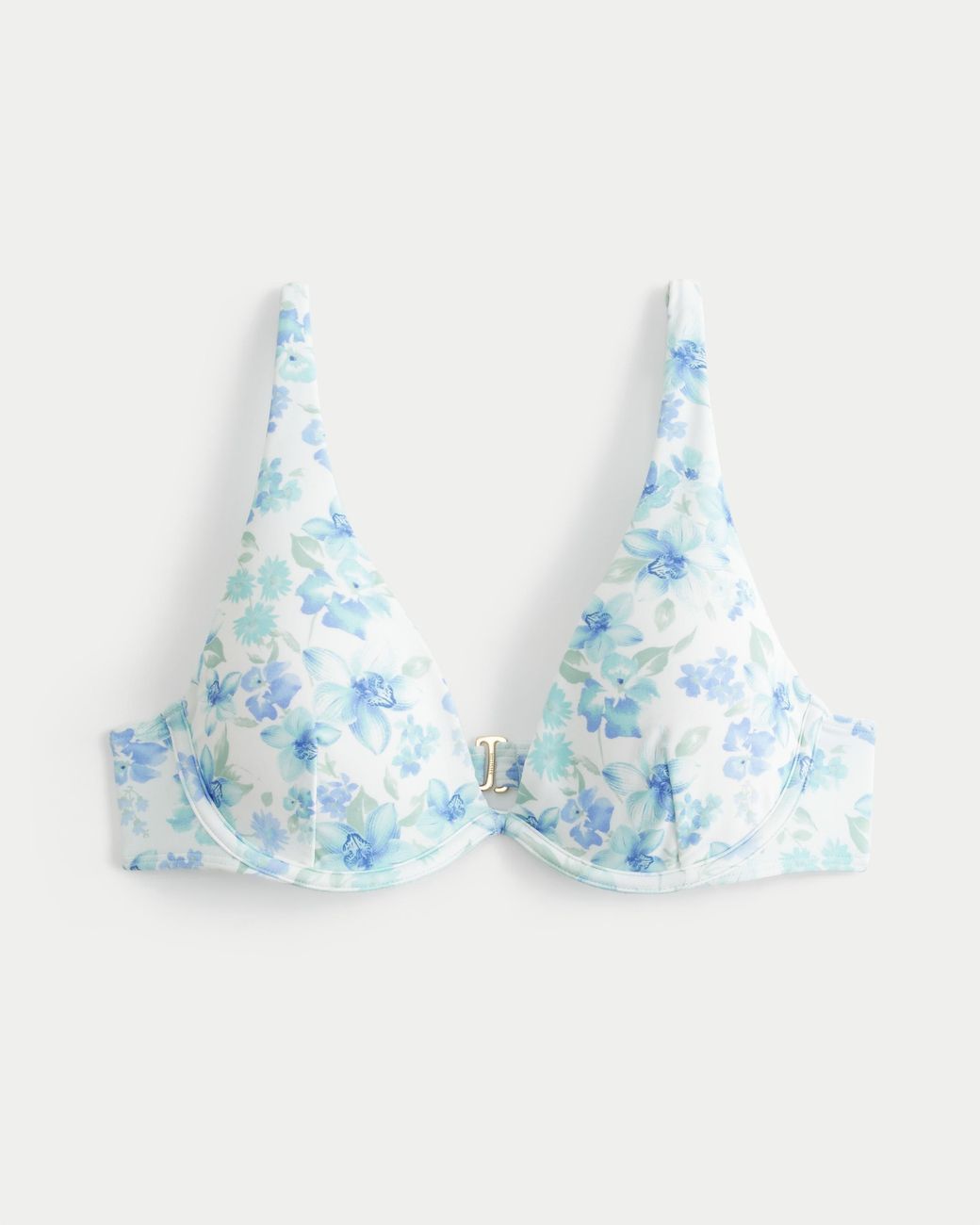 Hollister Blue High Apex Underwire Bikini Top