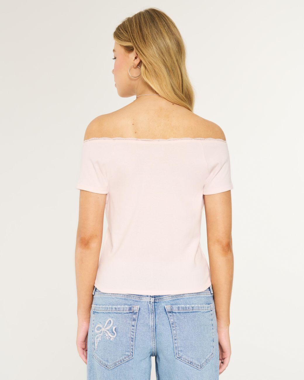 Hollister off shops the shoulder crop