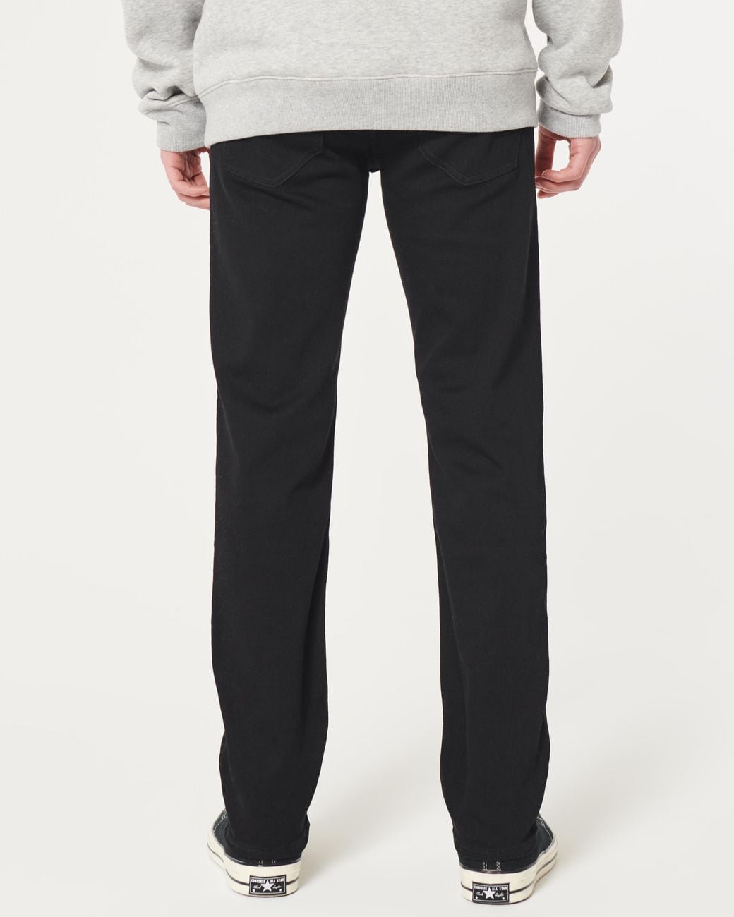 Hollister Black No Fade Slim Straight Jeans for men