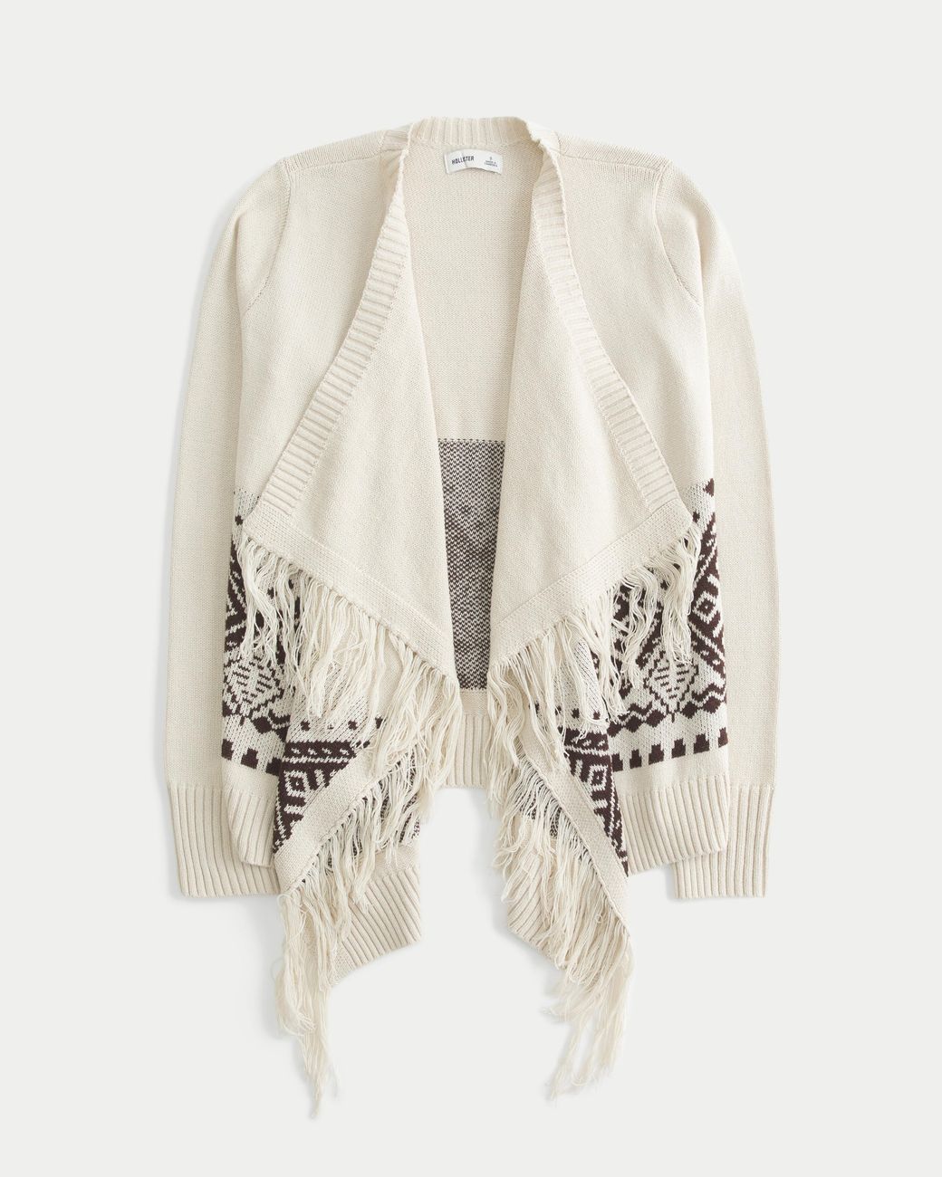 Hollister Natural Easy Fringe No-close Cardigan