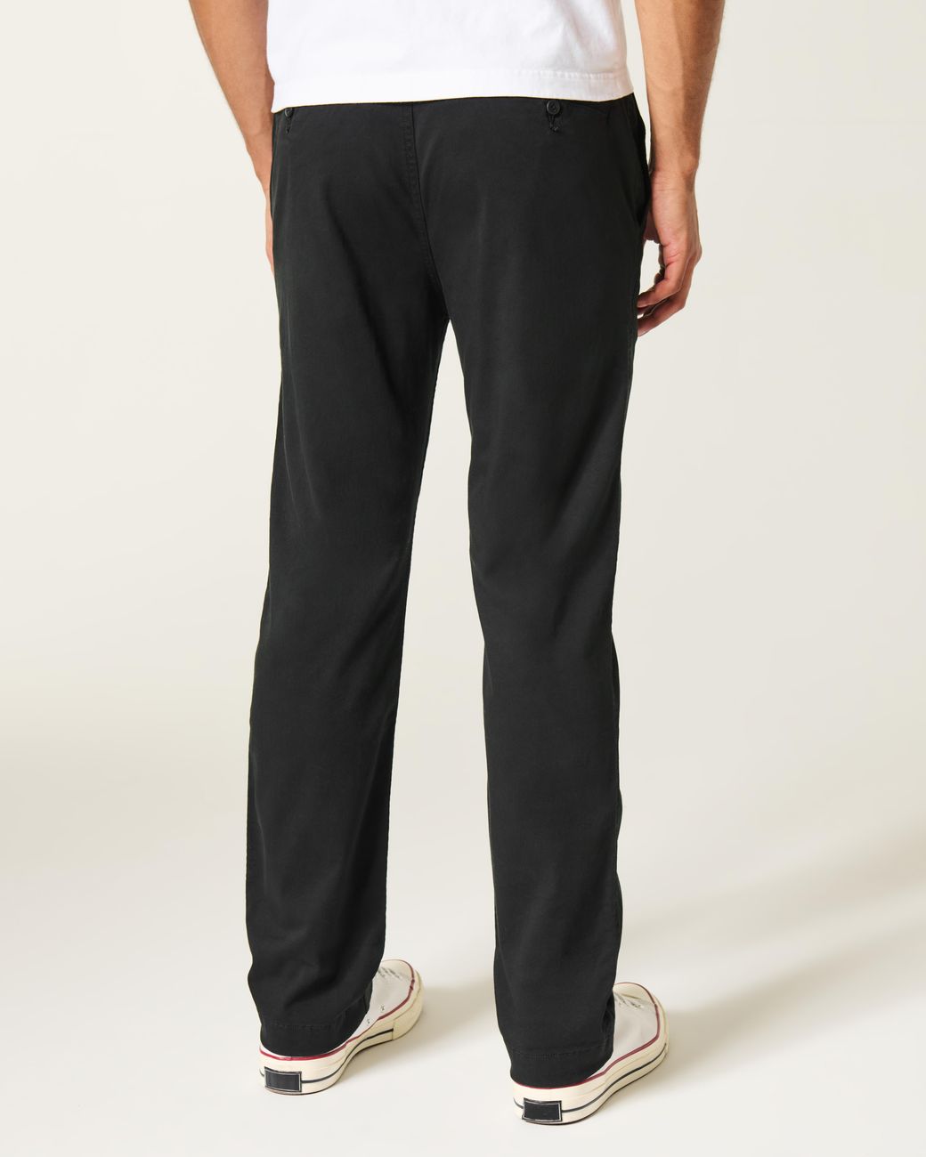 Hollister Black Slim Straight Chino Pants for men
