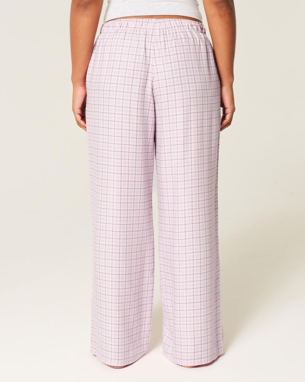 Hollister Pink Baggy Flannel Pants