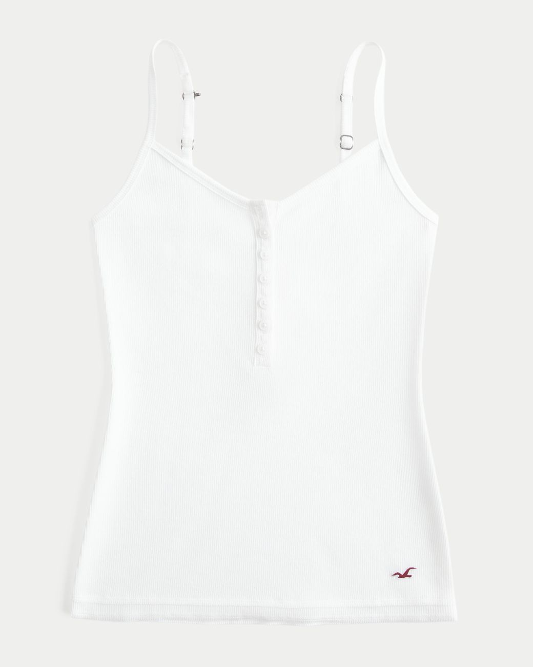 Hollister White Henley Cami