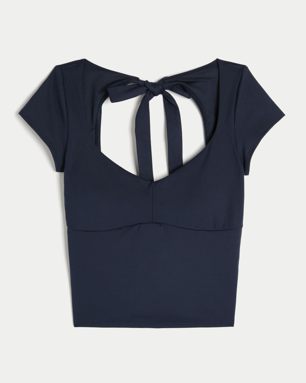 Hollister Blue Gilly Hicks Active Tie-back Ballet Top