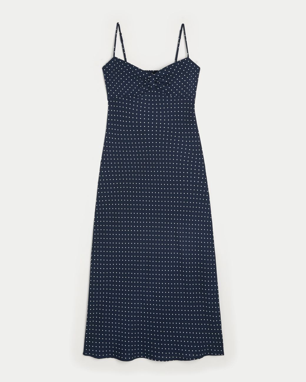 Hollister Blue Crepe Slip Maxi Dress