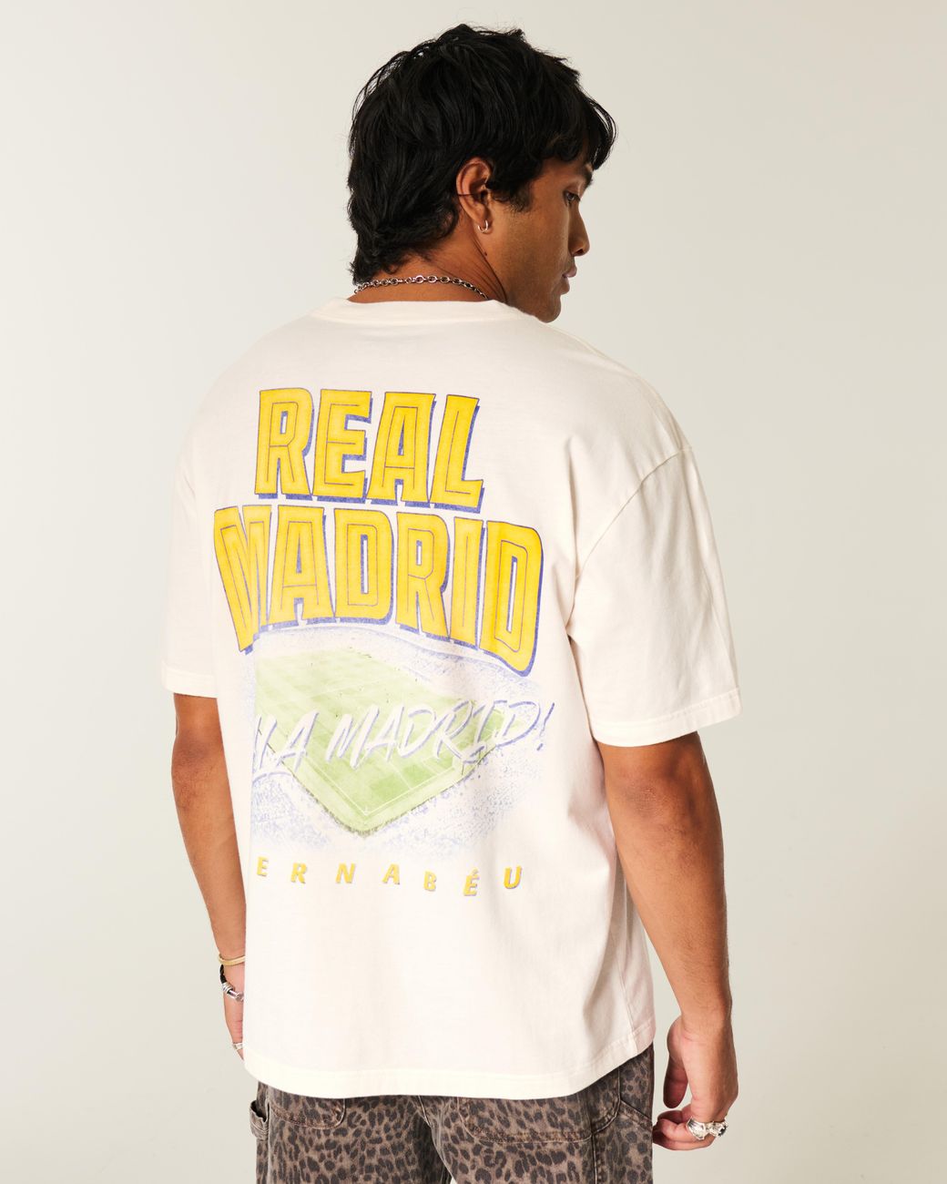 Hollister Yellow Real Madrid Cf Graphic Tee for men