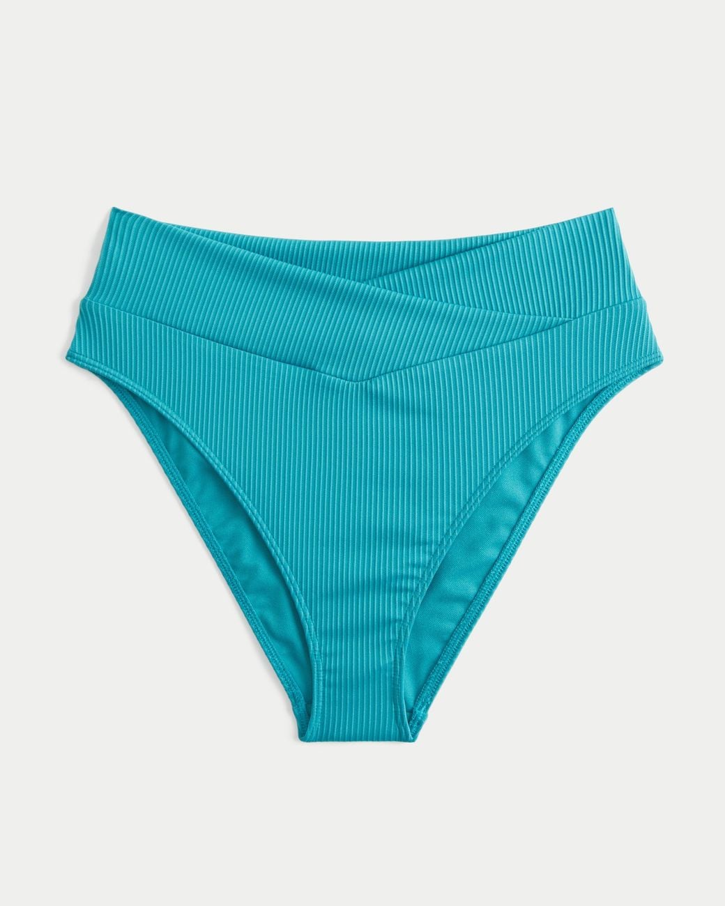 Hollister Blue Rib High-waist Bikini Bottom