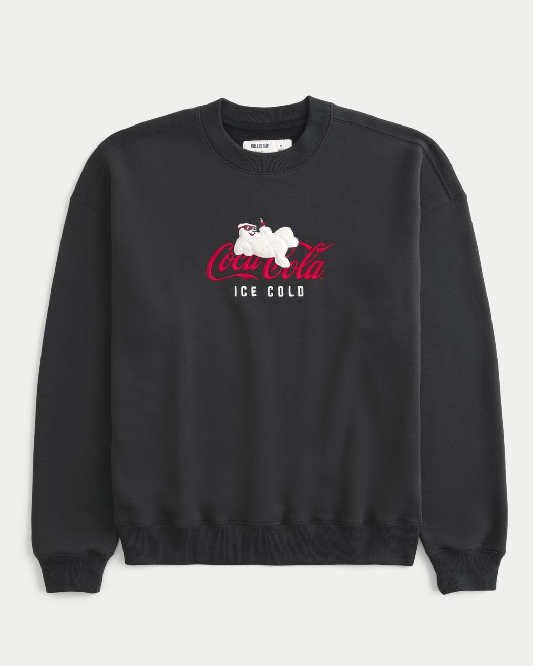 Hollister Boxy Coca-cola Graphic Crew Sweatshirt in Black for Men
