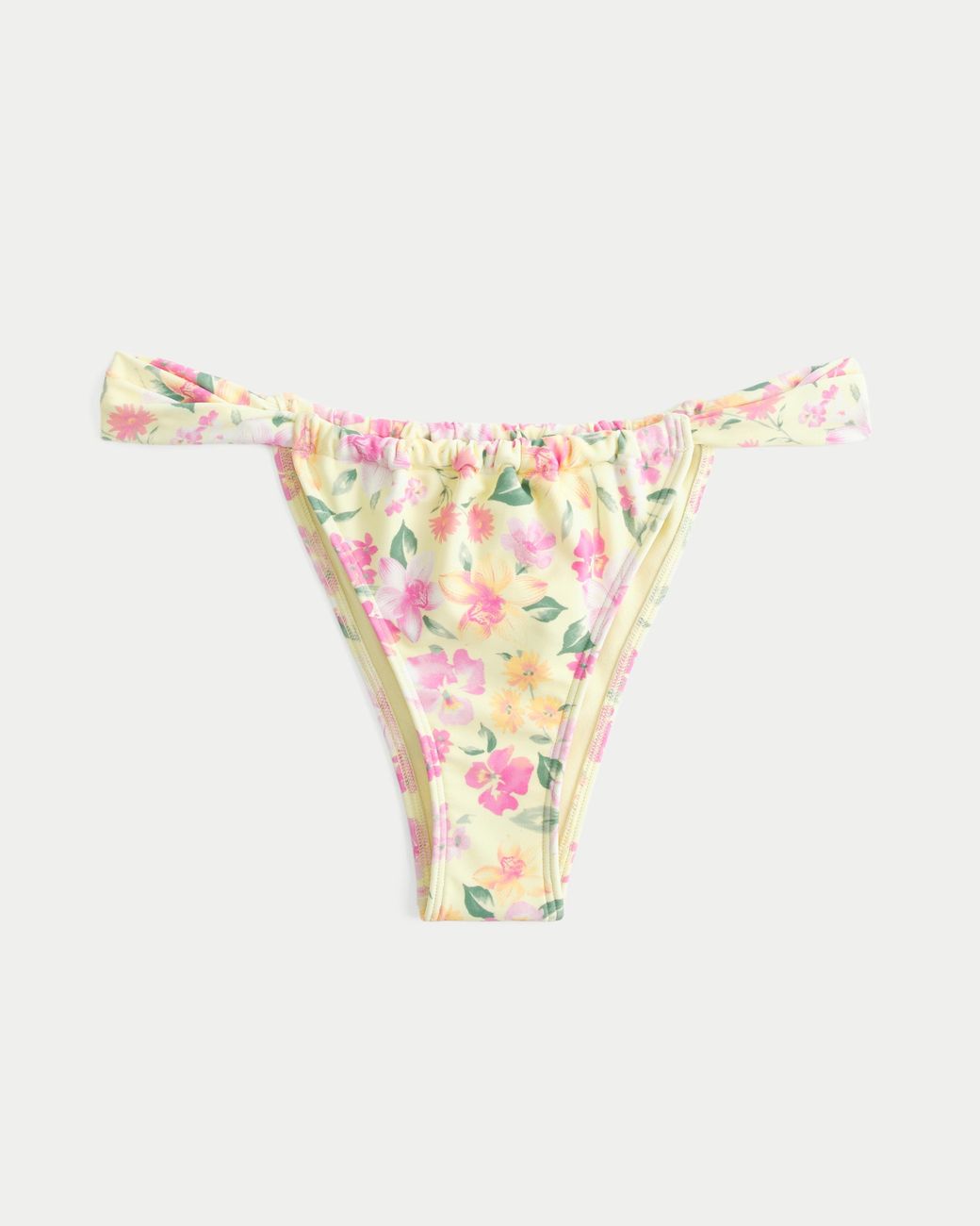 Hollister White Side Strap Cheekiest Bikini Bottom