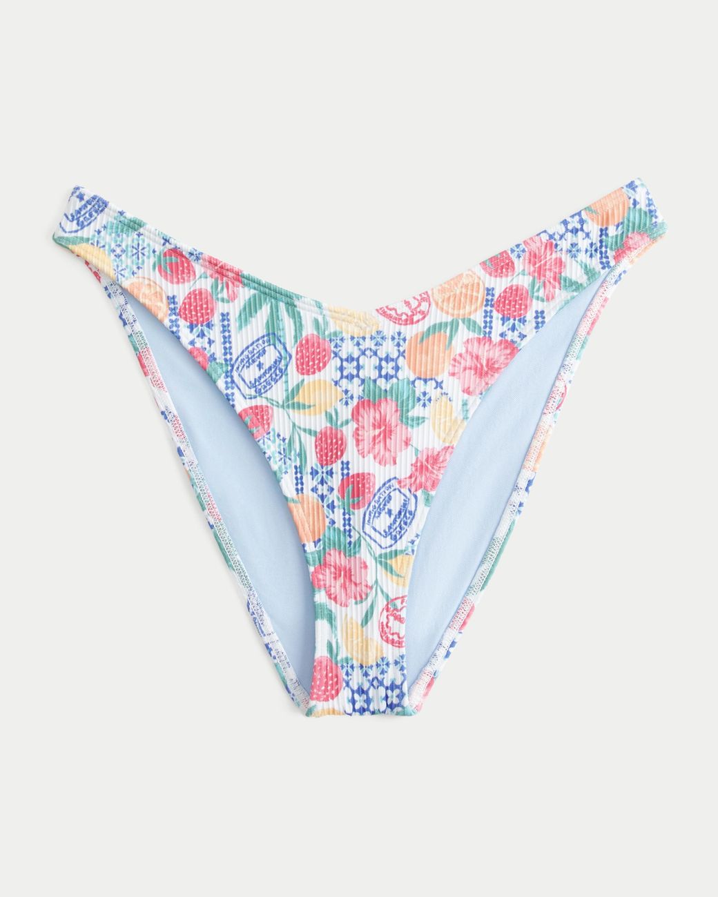 Hollister Blue Rib Cheeky Bikini Bottom