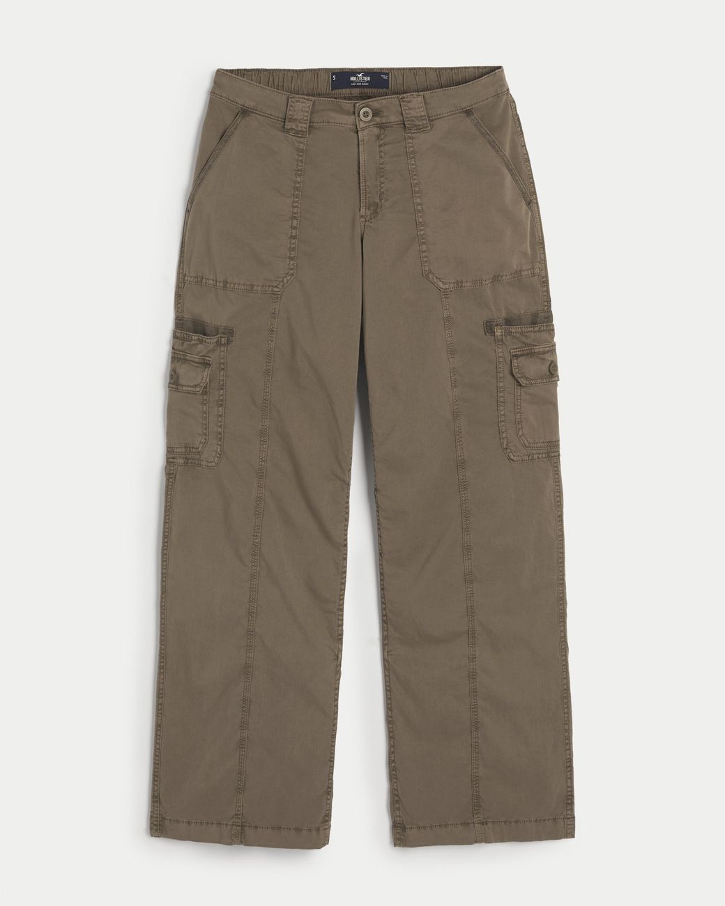 Hollister Lowrise Baggy Cargo Pants in Brown Lyst UK