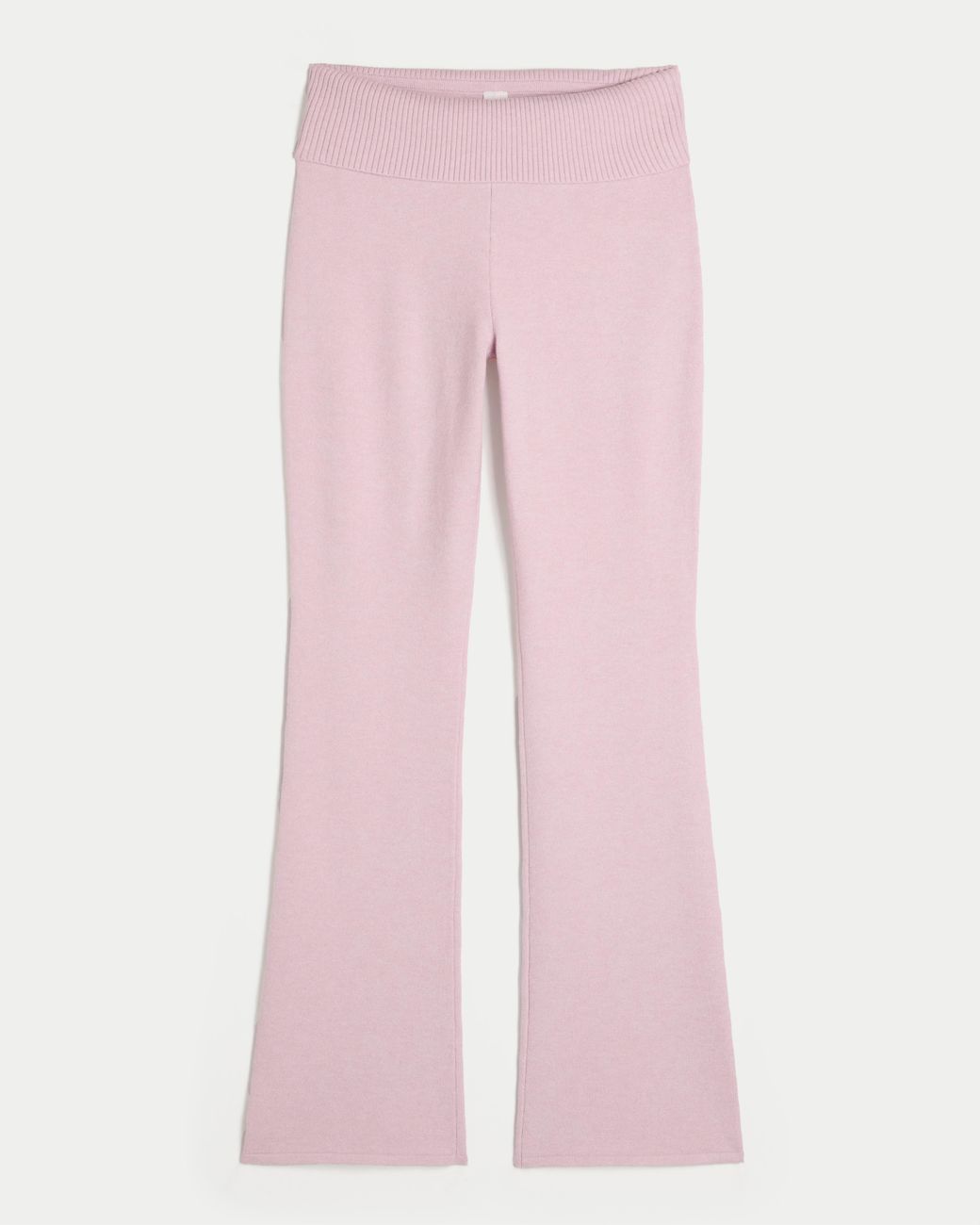 Hollister Pink Gilly Hicks Sweater-knit Foldover Waist Boot Pants