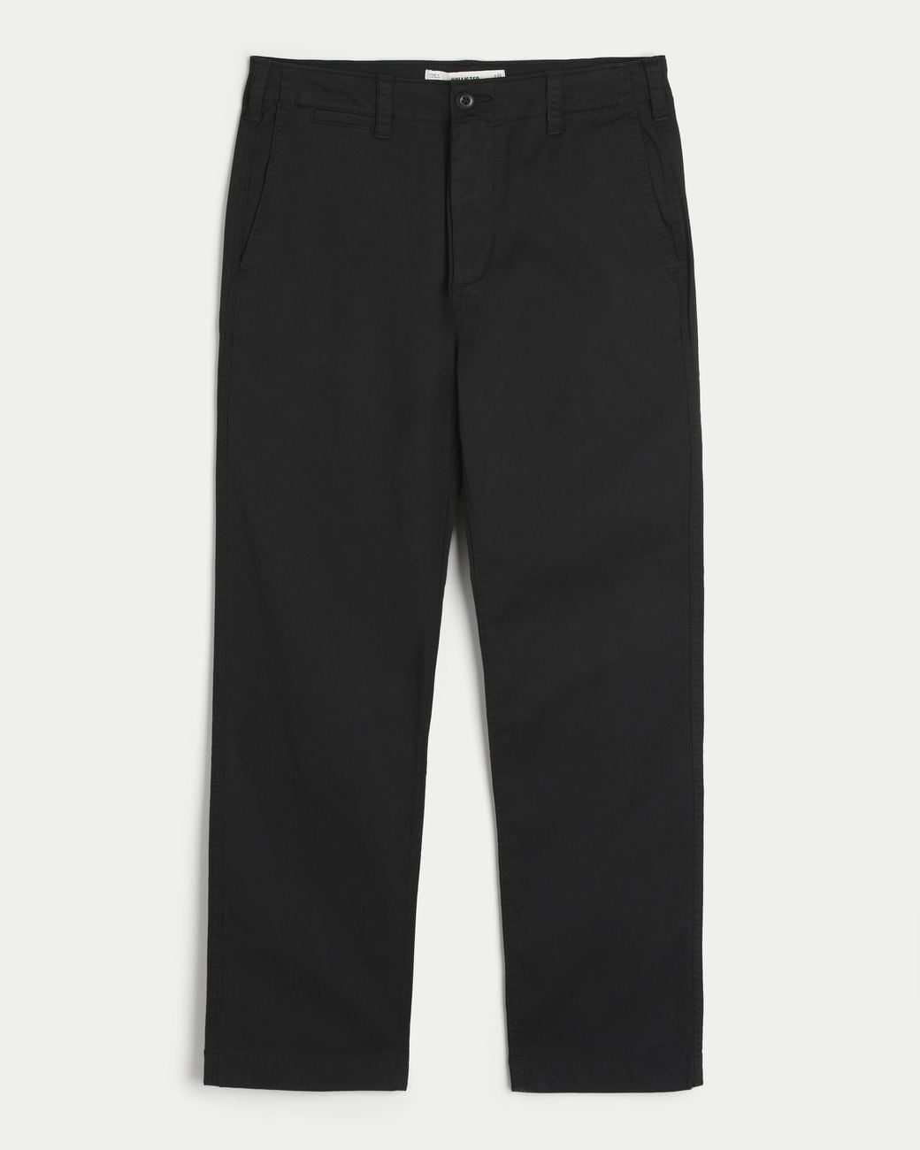 Hollister Black Slim Straight Chino Pants for men
