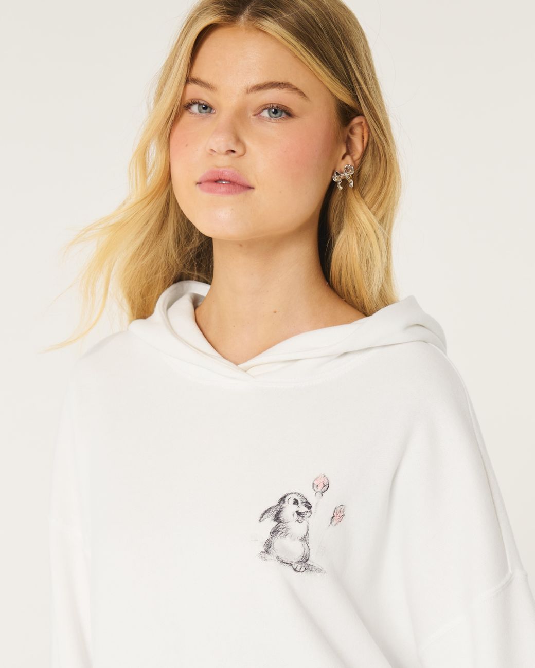 Hollister Oversized Bambi Graphic Hoodie in White Lyst UK
