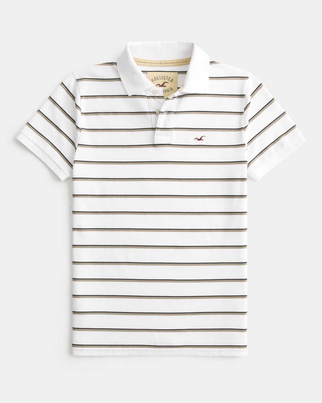 Hollister Gray Icon Polo for men