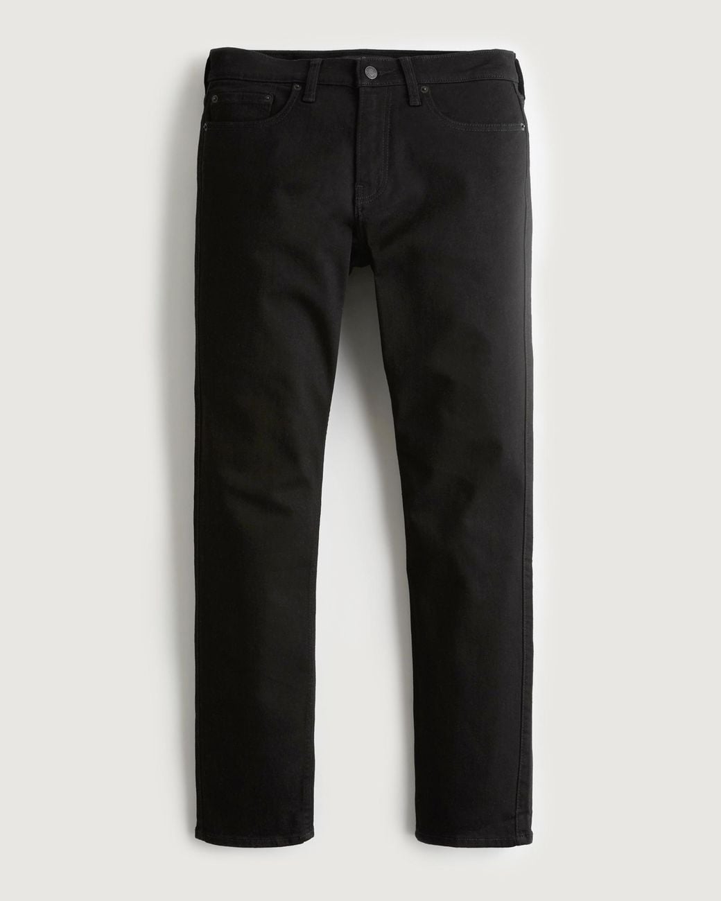 Hollister Black No Fade Slim Straight Jeans for men