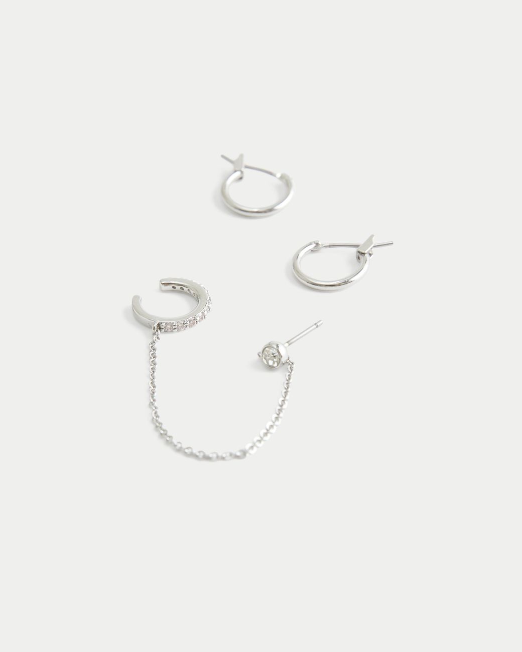 Hollister Natural Hoop & Cuff Earring 2-pack