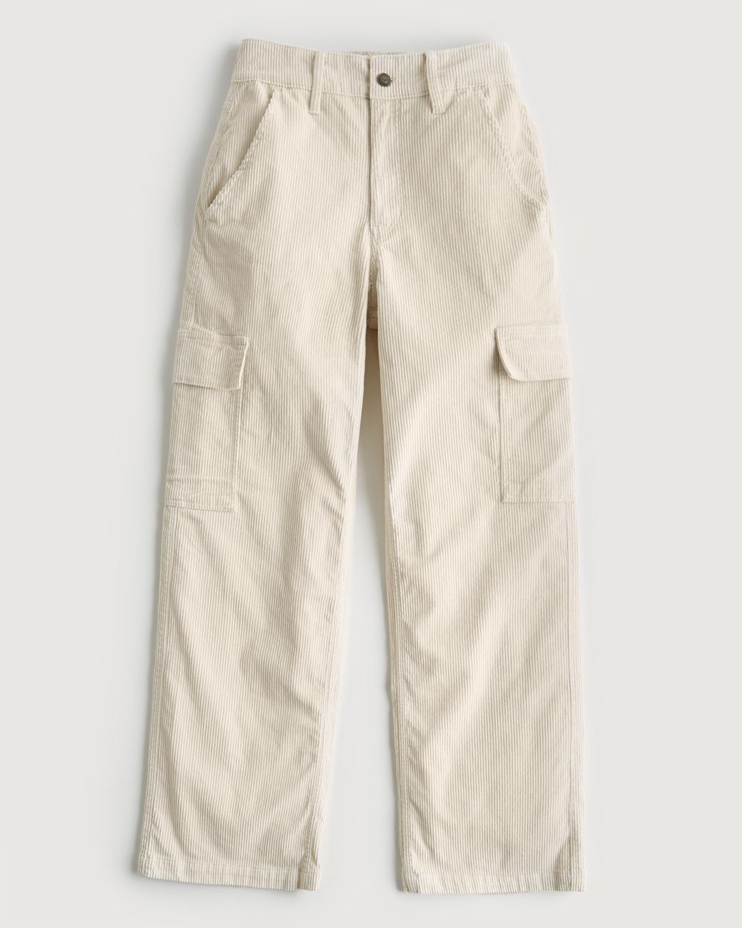 Hollister Ultra Highrise Corduroy Baggy Cargo Pants in Natural Lyst UK