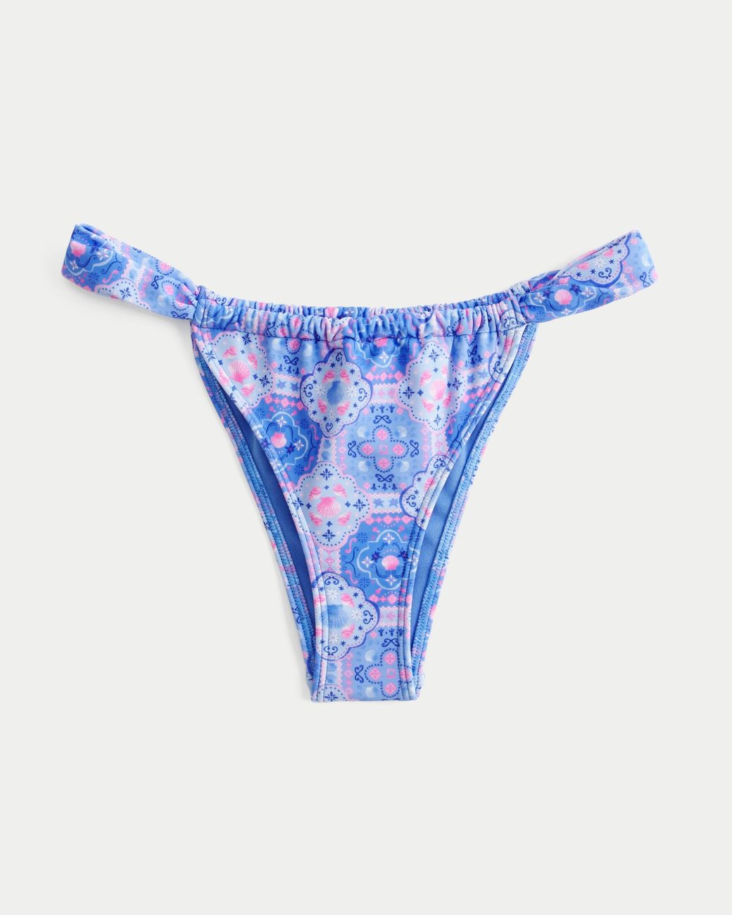 Hollister Blue Wide Strap Cheekiest Bikini Bottom