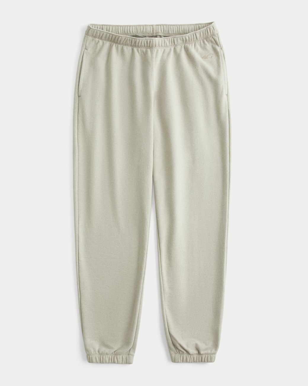Hollister White Fleece Joggers