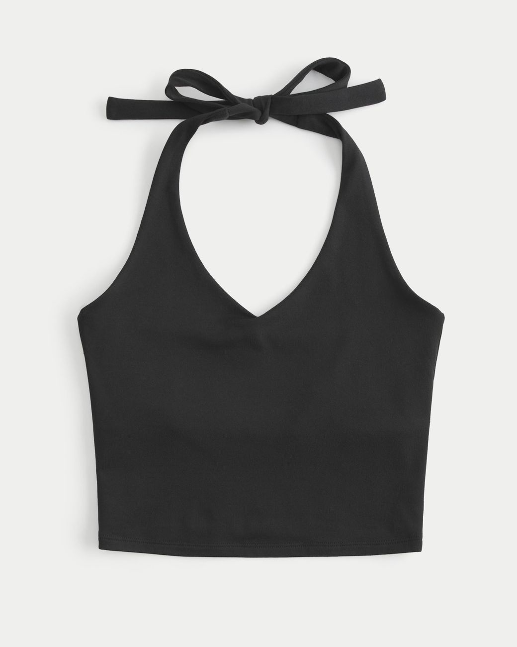 Hollister Soft Stretch Seamless Fabric Halter Top in Black Lyst UK
