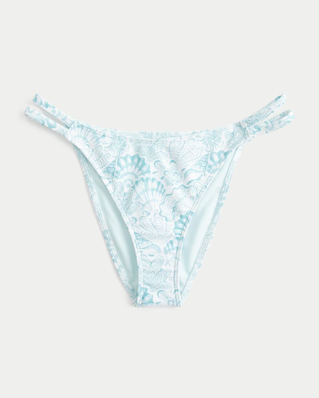 Hollister Blue Double Strap Cheeky Bikini Bottom
