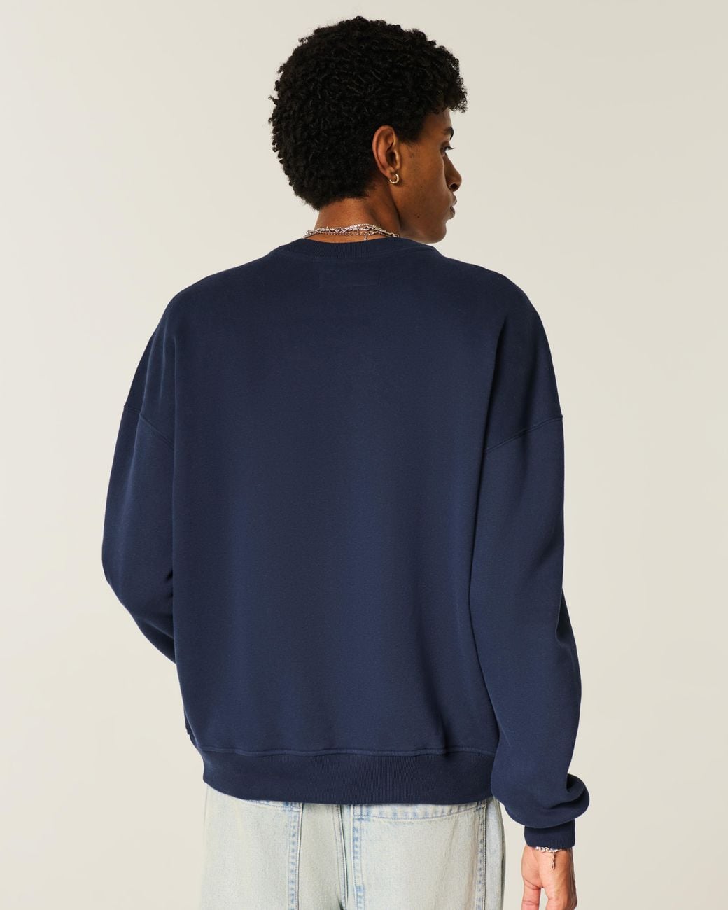 Hollister Blue Boxy Frosted Flakes Graphic Crew Sweatshirt for men