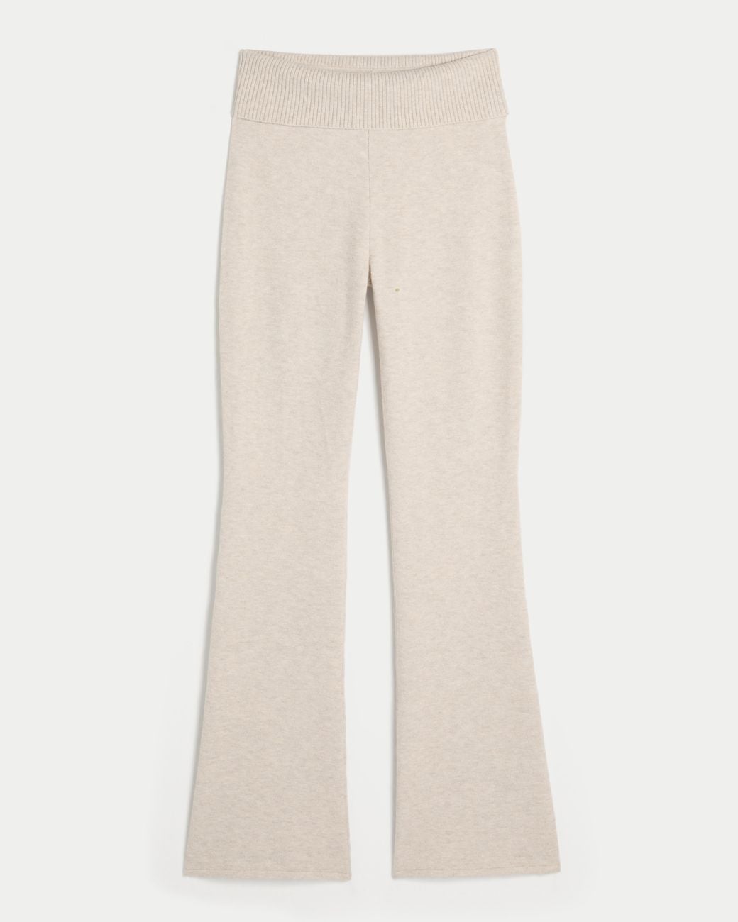 Hollister Natural Gilly Hicks Sweater-knit Foldover Bootcut Pants