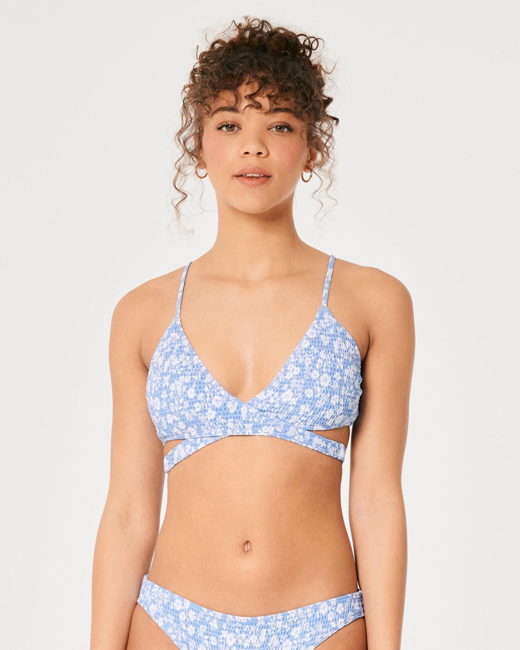 Hollister wrap clearance triangle bikini top