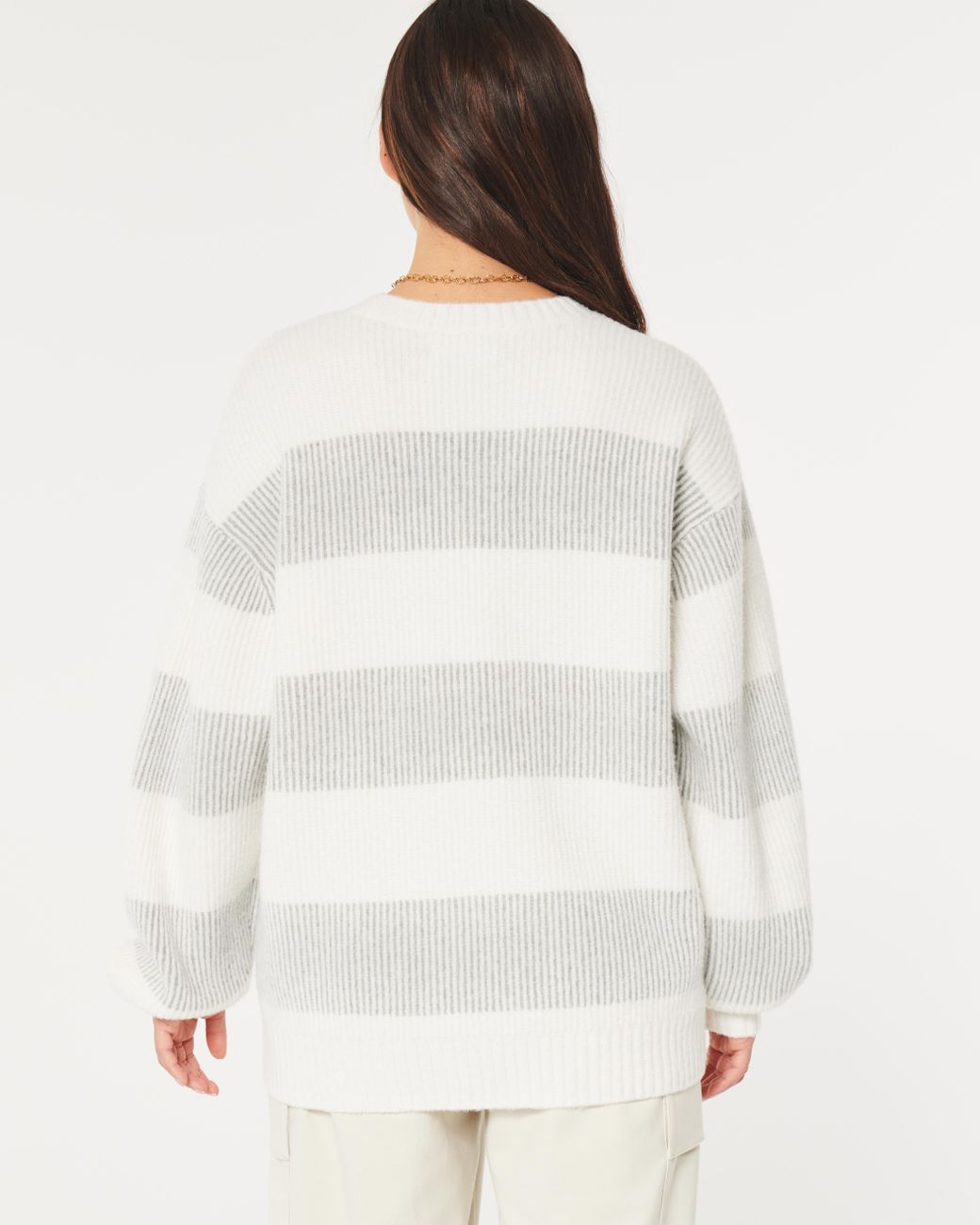 Hollister Big Comfy Sweater in White