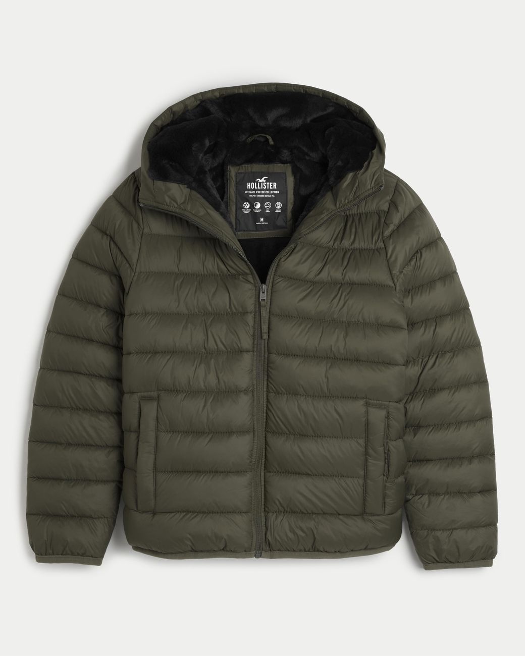 Hollister puffer cheap jackets