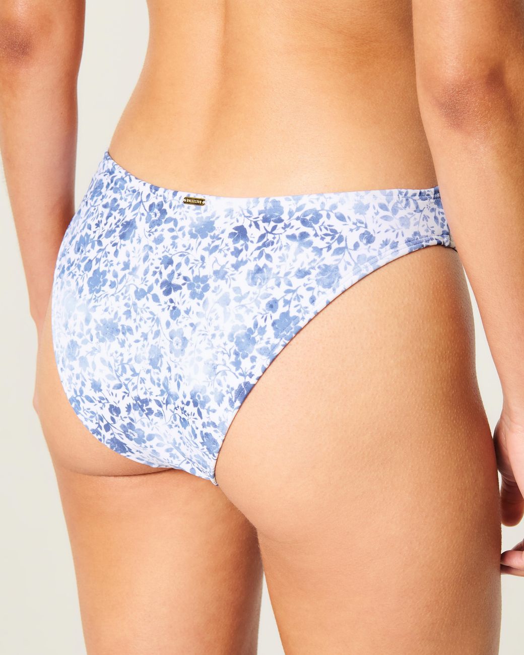 Hollister Blue Crochet-style Trim Cheeky Bikini Bottom