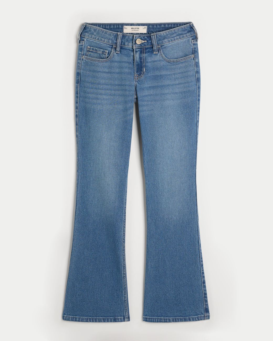 Hollister Blue Low-rise Bootcut Jeans