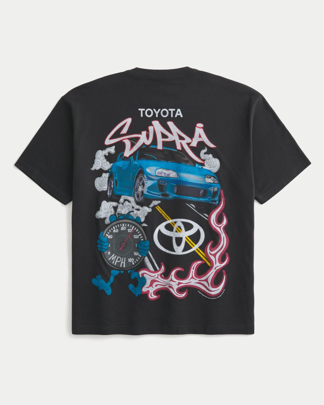 Hollister Black Boxy Toyota Supra Graphic Tee for men