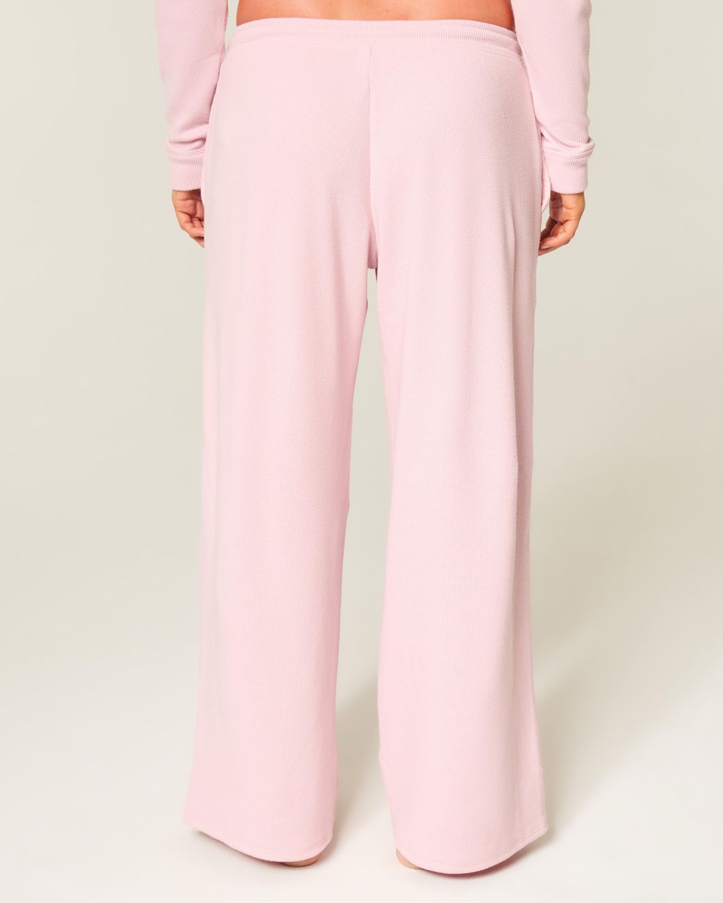 Hollister Pink Gilly Hicks Always Cozy Waffle Baggy Pants