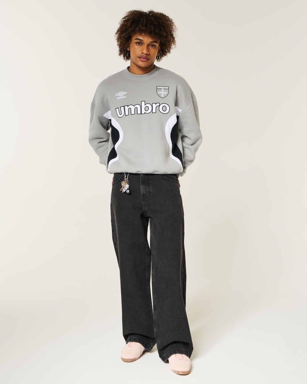 Hollister Black Super Baggy Jeans for men