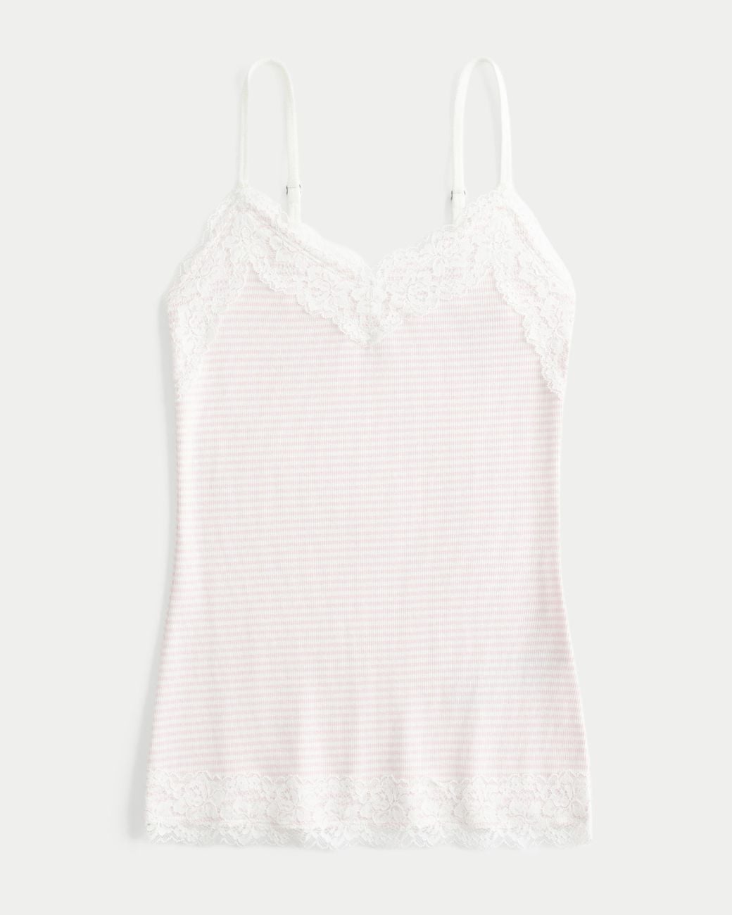 Hollister White Lace Trim Cami