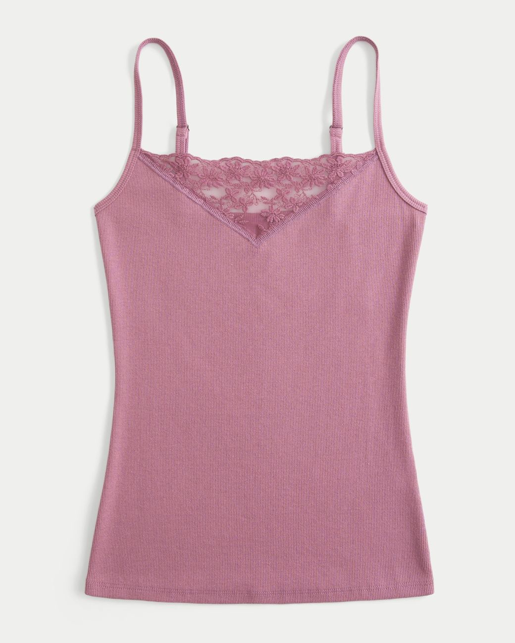 Hollister Pink Lace Trim Cami