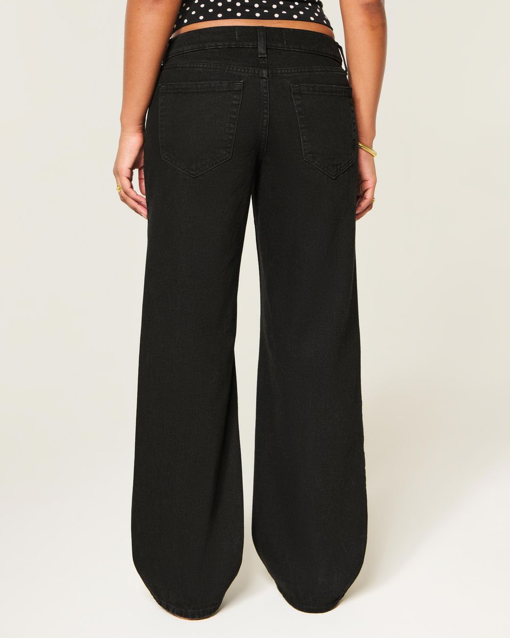 Hollister Curvy Low-rise Black Baggy Jeans