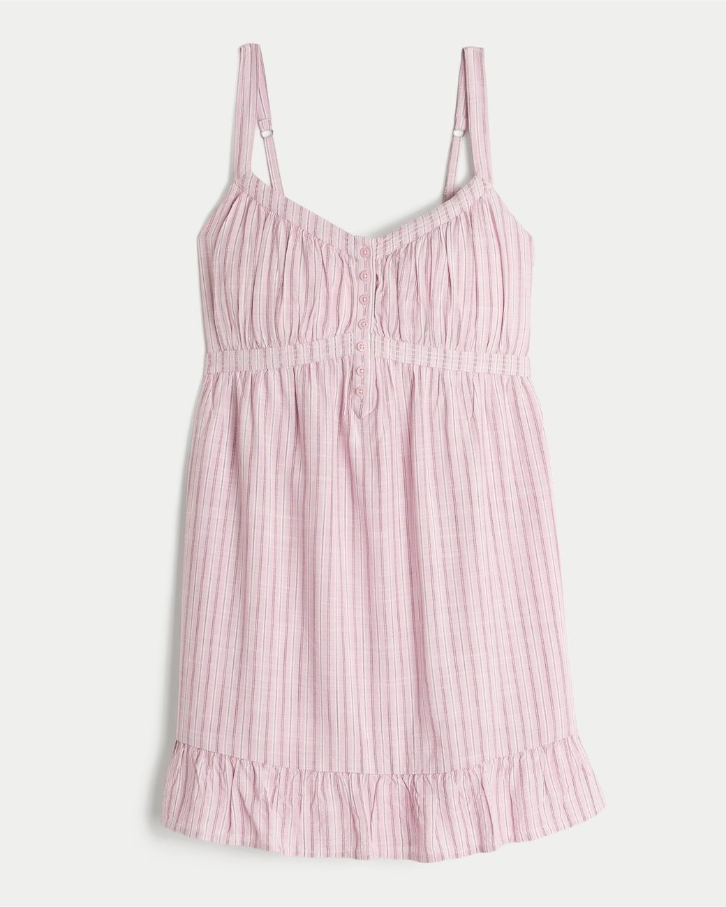 Hollister Pink Button Front Mini Dress
