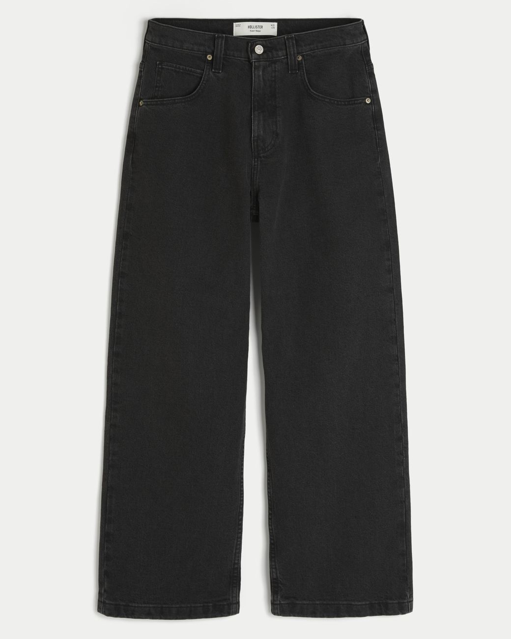 Hollister Black Super Baggy Jeans for men