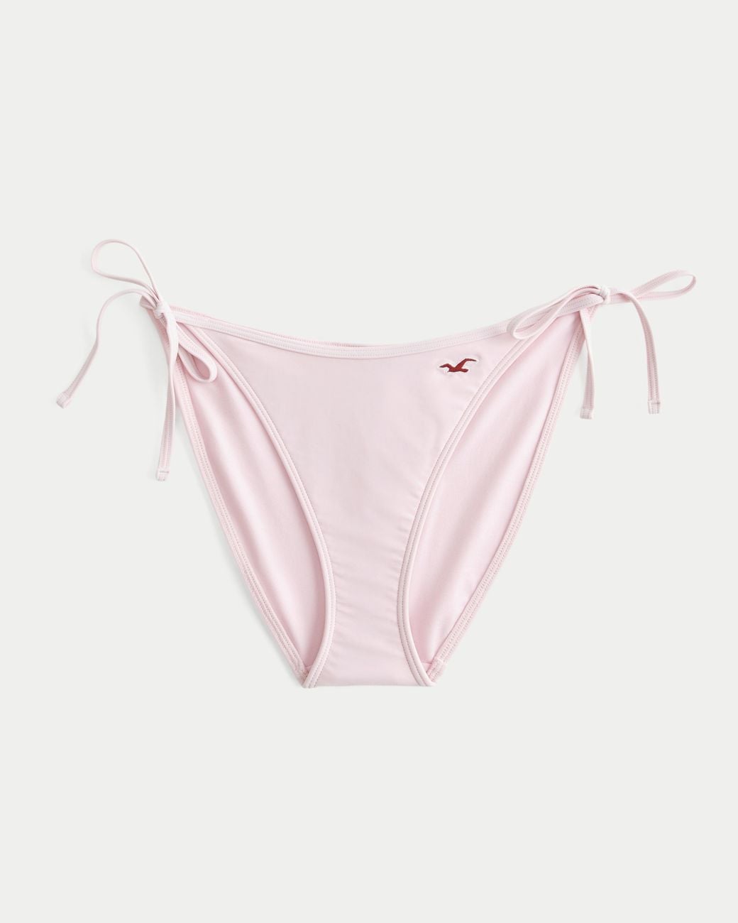 Hollister Pink Low-rise Side-tie Bikini Bottom